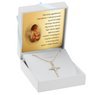 Złoty Krzyżyk z wizerunkiem Jezusa pr. 585 Dedykacja na chrzest komunię 2